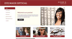 Desktop Screenshot of eyemaxxoptical.com