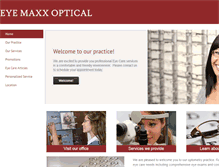 Tablet Screenshot of eyemaxxoptical.com